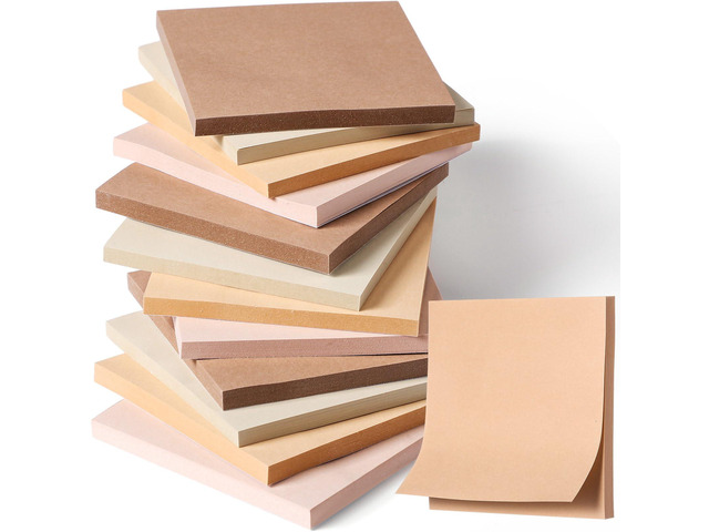 12 Pads Boho Sticky Notes 3'x3' 50 Sheets Self Stick Notes Pads Memo boho Office Supplies Vintage Aesthetic School Accessories Easy Peel...