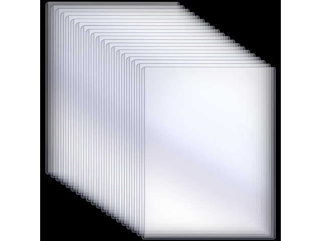 20 Pcs 18 x 24 Inches Rigid Print Protectors Clear Hard Plastic Sheet Protectors Poster Sleeves for Protect Store and Display Photographs, Prints...