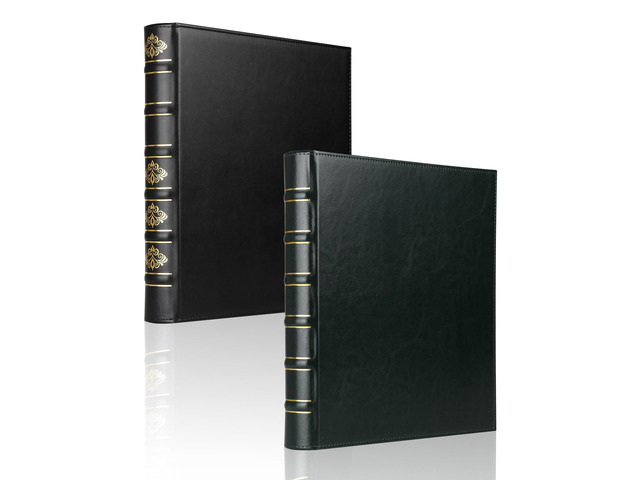 2 Pcs Vintage Hardback 3 Ring Binder 1 Inch, Professional Leather Binder 3 Ring, Three Ring Binders Fits 8.5 x 11, D Ring Binders for Home, School...