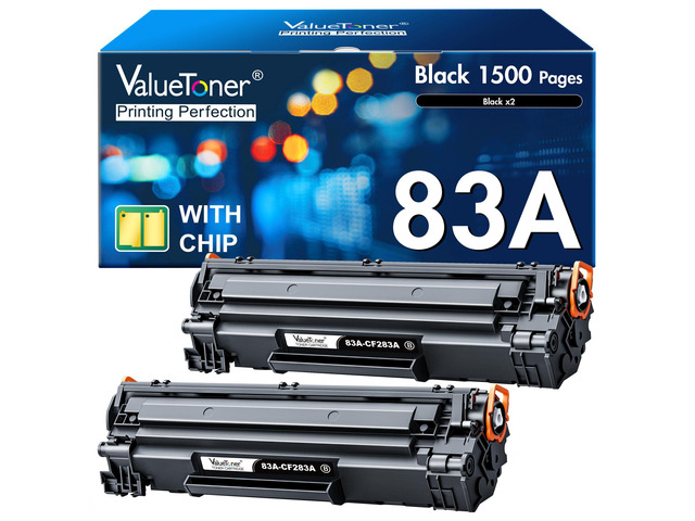 83A Toner Cartridge Black Replacement for HP 83A CF283A 2-Black Compatible for HP 83A Use with HP LaserJet Pro MFP M125nw MFP M201dw MFP M225dw MFP...