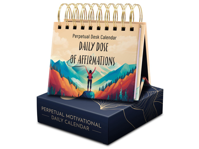 Daily Affirmation Calendar for Women, 366 Positive Affirmations & Quotes Inspirational Self Care Gifts for Women, Perpetual Flip Desk Calendar,...