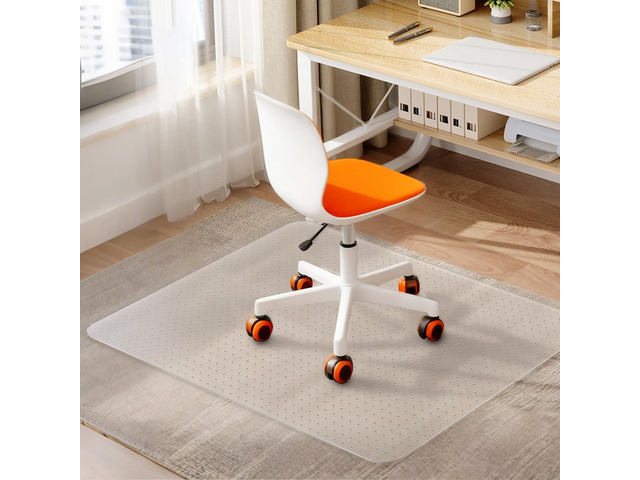 Office Chair Mat for Carpet - 36x48 Inch Plastic Computer Desk Floor Protectors for Chairs Clear Under Desk Rug Pad for Rolling Gaming Chair