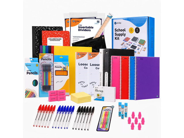 Back to School Supplies High School Kit for Kids with Folders, Notebooks, Pencils, Pens & More Back to School Supplies Kit School Supply Bundle for...
