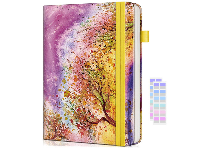 Lined Journal Notebook for Women Men, 256 Numbered Pages Hardcover Notebooks for Work, A5 Journaling Notebooks, College Ruled Journals for Writing...