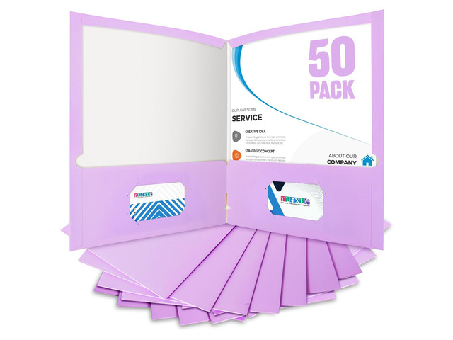 50 Packs File Folders,File Folder with Pockets Fit Letter Size Paper,File Folders Letter Size,Durable Paper Folders for School, Office, Business....