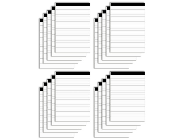 Notepads Bulk for Daily Planning and Organization of Work 4 x 6-inches Ruled Pages Thick Bright White Paper 30 Pages Note Pads College Ruled ...