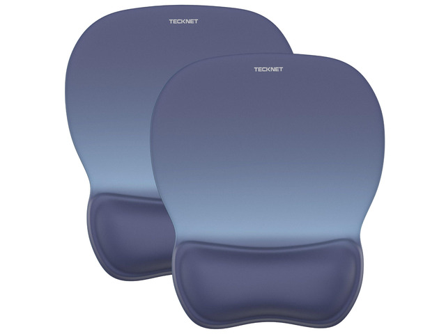 2 Pack Gel Ergonomic Mouse Pad with Wrist Rest, Non-Slip PU Base Comfortable Gel Cushion, Pain Relief, Smooth and Waterproof Surface, Mouse Pad...