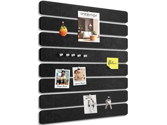 Small Cork Bulletin Board Tiles, Felt Wall Decor and Office Desk Accessories for Vision, Message Center, Picture and Prayer Board, Dorm, Room, Home...