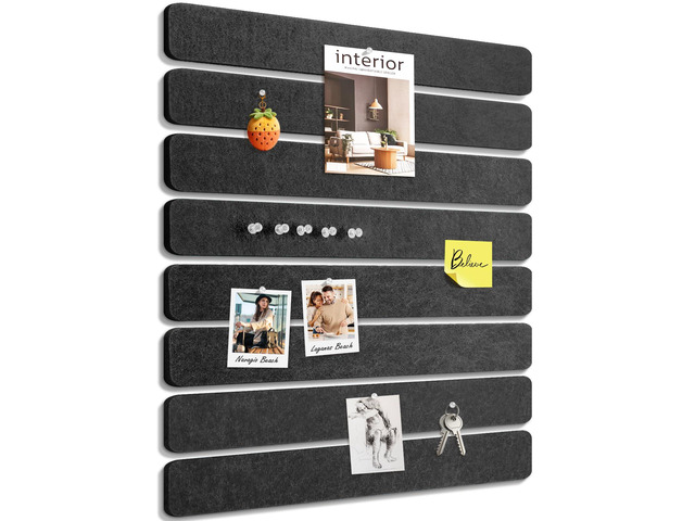 Small Cork Bulletin Board Tiles, Felt Wall Decor and Office Desk Accessories for Vision, Message Center, Picture and Prayer Board, Dorm, Room, Home...