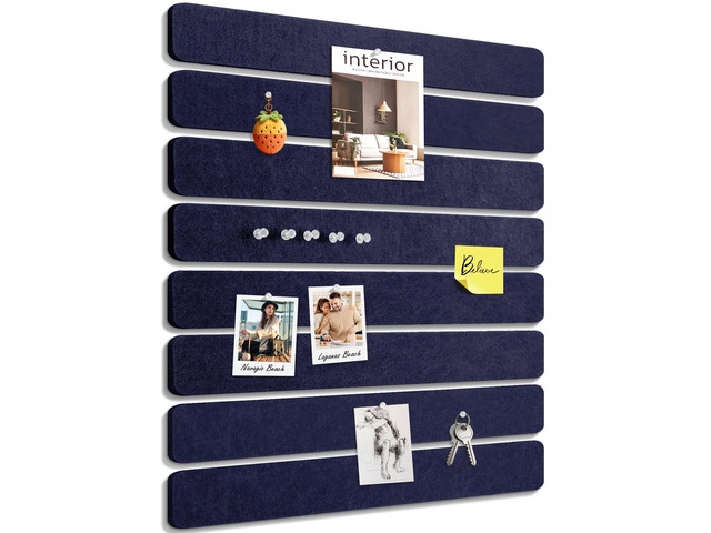 Small Cork Bulletin Board Tiles, Felt Wall Decor and Office Desk Accessories for Vision, Message Center, Picture and Prayer Board, Dorm, Room, Home...