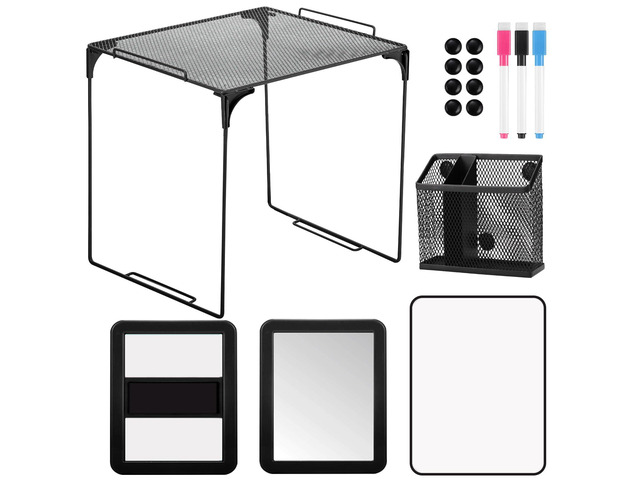 13 Pcs Black Locker Accessories for Girls Locker Organizer Kit Back to School Party Office School, Locker Shelf for Girls Including Organizing...