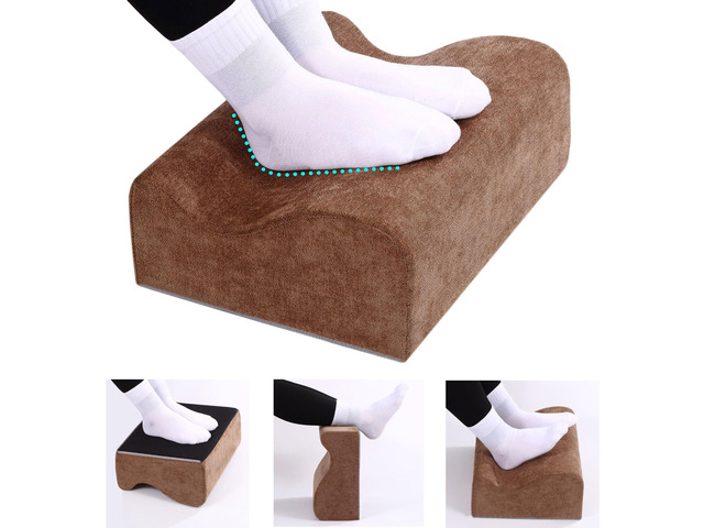 Work Foot Rest Under Desk,Comfort Foot Rest for Couch Foot Rest For Under Desk at Work,At Soft Ergonomic Footrest,Support Foot Pillow,Heel...