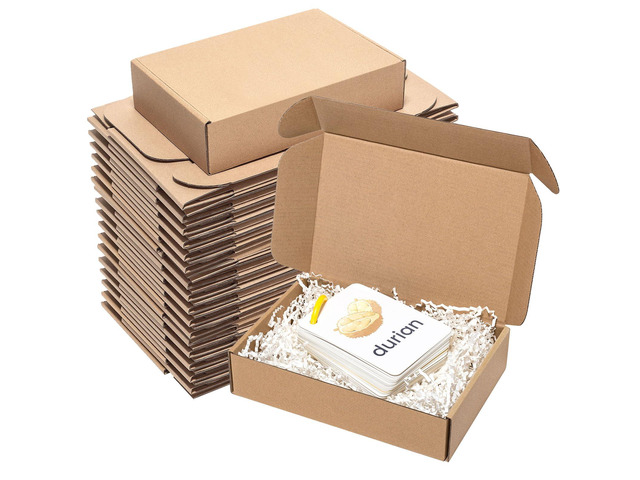Shipping Boxes 9x6x2' 60 Pack Brown Corrugated Cardboard Box Mailer Kraft Small Literature Mailer Packaging Supplies, Mailing Boxes for Small Business