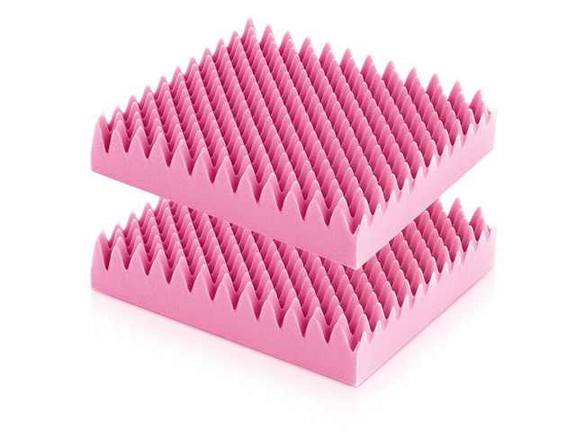 2 Pcs Egg Foam Pad,18 X 16 X 4 Inches Egg-Shaped,Pink Egg Seat Cushions Crate for Chairs, Convoluted Foam Relieves Pressure, Breathable Design, For...