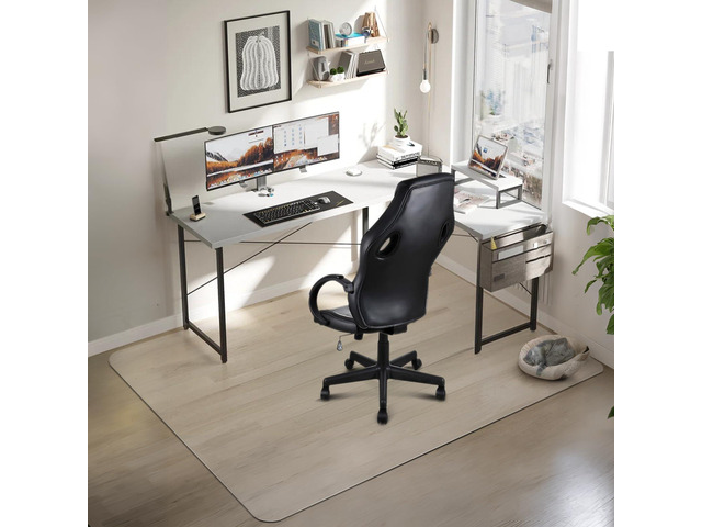 Large Office Chair Mat for Hard Floors 48' X 72', Clear PVC Chair Mat Durable Plastic Floor Protector Mat for Home and Office use,...