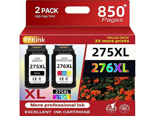 275XL 276XL Ink Cartridge Combo Pack Replacement for Canon 275xl and 276xl Ink cartridges for Pixma TR4720 TS3522 TS3520 TS3720 TS3722 TS3500...
