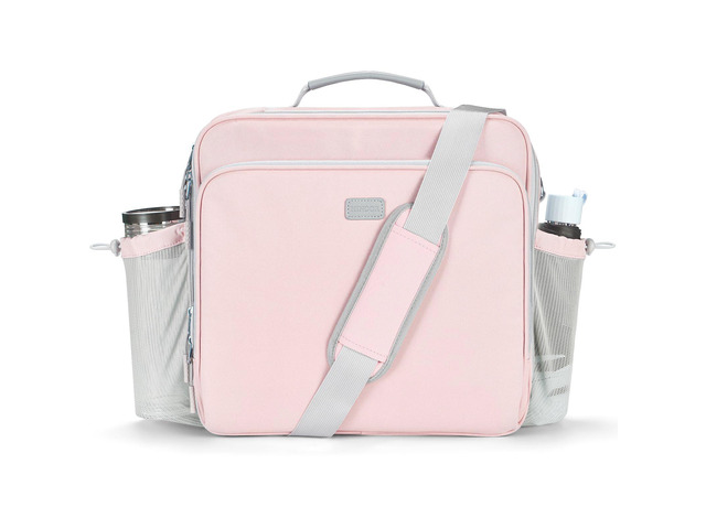 3 Inch 3-Ring Zipper Binder with Water Bottle Holder and Handle D-Ring Zip Up Binder with Shoulder Strap, 700 Sheet Capacity, Compatible with 13'...