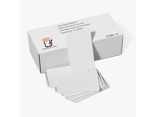 200 Pack tag NTAG215 NFC Card 504 Bytes of Memory Compatible with Amiibo and TagMo, Suitable for All Mobile Devices That Support NFC