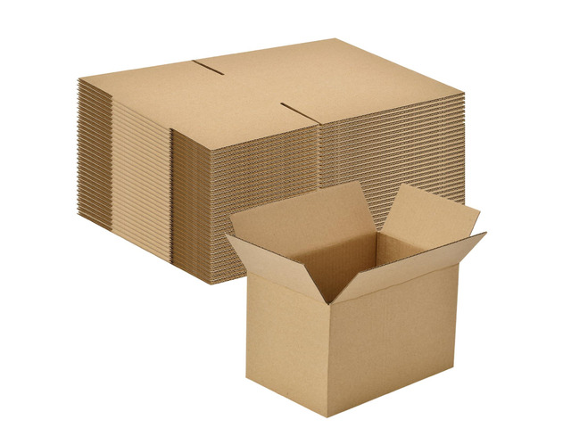 30 Pack 6x4x4 inches Small Shipping Boxes Brown Corrugated Cardboard Boxes for Packing, Mailing, Moving, Business