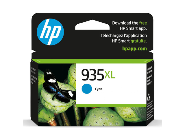 935XL Cyan High-Yield Ink Cartridge Works OfficeJet 6810; OfficeJet Pro 6230, 6830 Series C2P24AN