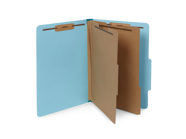10 Classification Folders, Legal 2 Divider, Light Heavy-duty, 2 in Expansion, 2 Prong Fasteners, 2 Dividers, 6 Sections, for Medical, Legal, and...