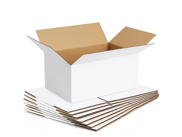 11x6x6 Shipping Boxes Small for Shipping, Moving, White, 10 Pack Easy Assemble Mailing Boxes, Easy Fold Packing Boxes, Recyclable Shoe Boxes, Boxes...