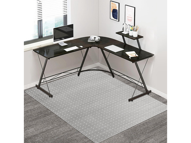 Office Chair Mat for Carpet Large Desk Chair Mat for Carpeted Floors Floor Mat for Office Chair on Low, Standard and No Pile Carpeted Floors...