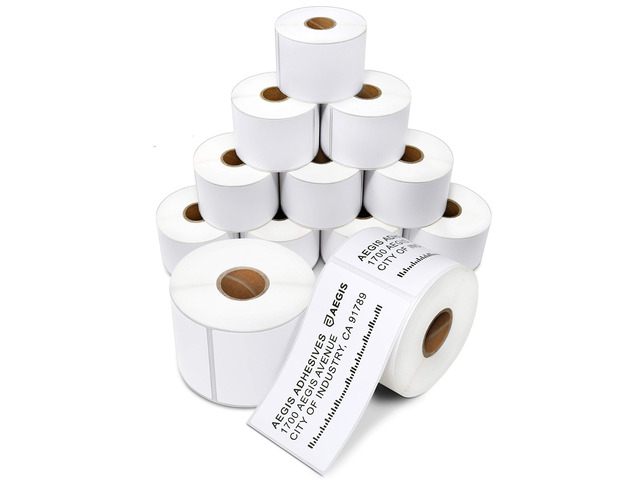 2.25' X 4' Direct Thermal Labels (4200 Count, 12 Rolls) Shipping and Return Address Postage Labels for Small Packages - Compatible With Zebra and...