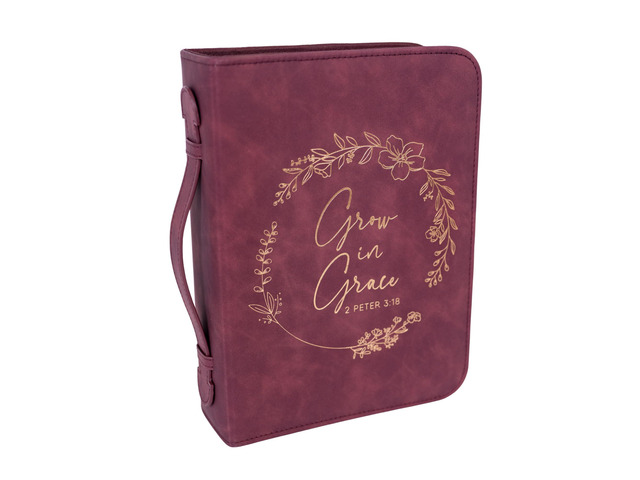 Bible Cover Case for Women - Minimalist Design Debossed Bible Case, Large Bible Covers for Women Bible Accessories (BurgundyGold)