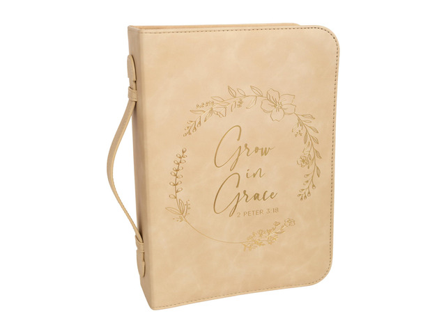 Bible Cover Case for Women - Minimalist Design Debossed Bible Case, Large Bible Covers for Women Bible Accessories (BeigeGold)