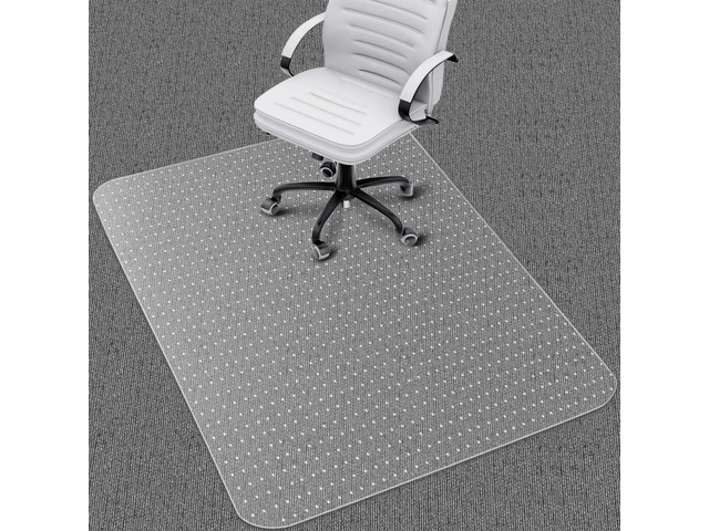 Office Chair Mat for Carpet: 48'x36' Clear Desk Chair Mat Computer Mat for Low Carpeted Floors,Thick and Sturdy Protector, Rug Pad for Rolling...