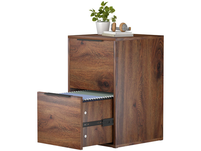 File Cabinets, Wood File Cabinet with Hanging Bar for Letter Size, Modern Farmhouse Under Desk Drawer, Printer Stand Small Filing Cabinets for Home...