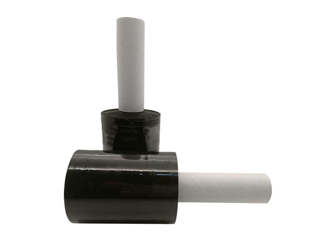 Black Stretch Wrap Roll 5'×1000' Plastic Wrap Roll for Moving Shipping Industrial Strength Shrink Packing Wrap Heavy Duty Stretch Film with...