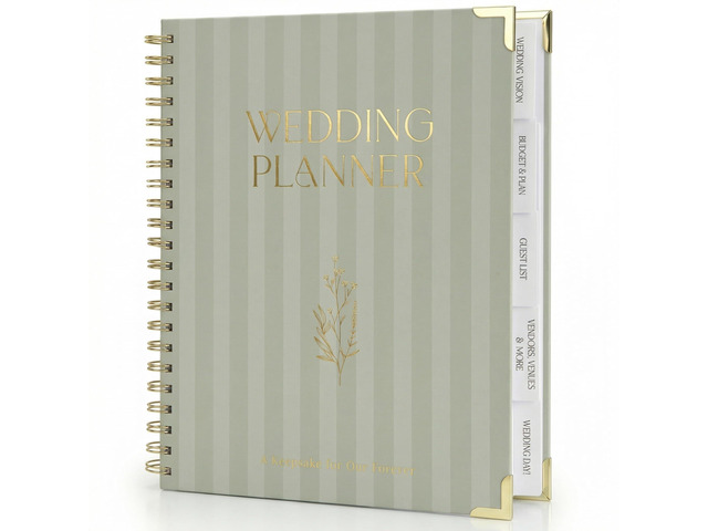 Beautiful Wedding Planner Book and Organizer - Engagement Gift for Couples Perfect for Detailed Planning of Your Big Day - Unique Gift for Newly...