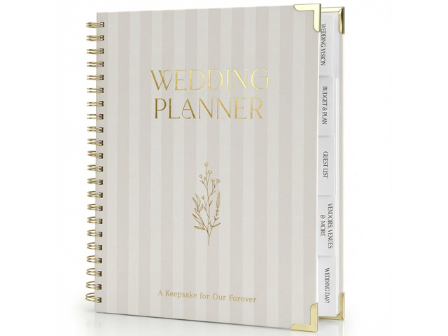 Beautiful Wedding Planner Book and Organizer - Engagement Gift for Couples Perfect for Detailed Planning of Your Big Day - Unique Gift for Newly...