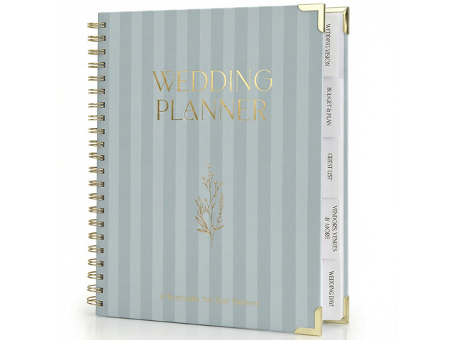 Beautiful Wedding Planner Book and Organizer - Engagement Gift for Couples Perfect for Detailed Planning of Your Big Day - Unique Gift for Newly...