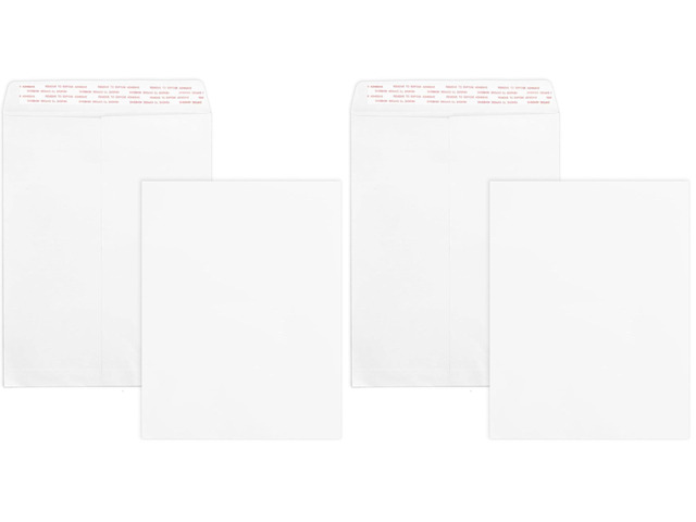 200 Pack 10x13 White Catalog Envelopes Self Seal