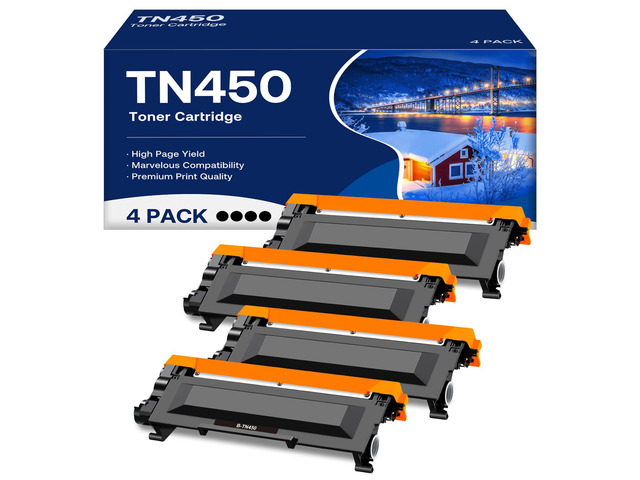 Tn450 Toner Cartridge High Yield Replacement for Brother TN-450 TN420 Compatible with HL-2270DW HL-2280DW MFC-7360N MFC-7860DW DCP-7065DN Printer...
