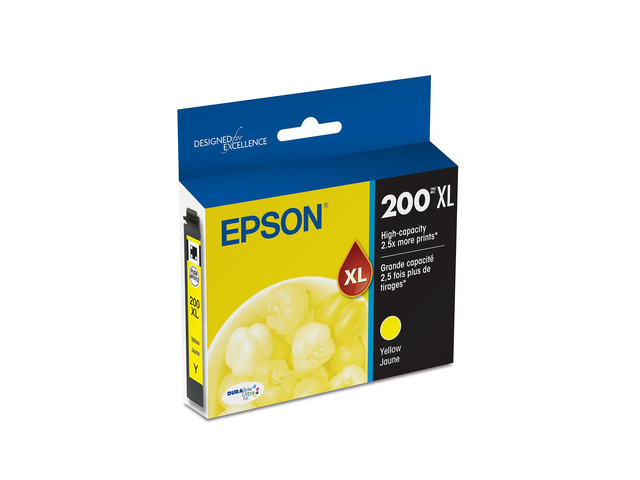200 DURABrite Ultra Ink High Capacity Yellow Cartridge (T200XL420-S) Works with Workforce WF-2520, 2530, 2540, Expression XP-200, 300, 310, 400, 410