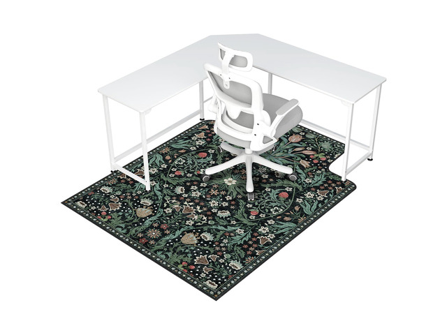 Office Chair Mat for Hardwood Floor & Tile Floor,48'X 60'-Convex Green Heavy Duty Desk Chair Mat for Hard Floors, Under Desk Rug for Rolling...