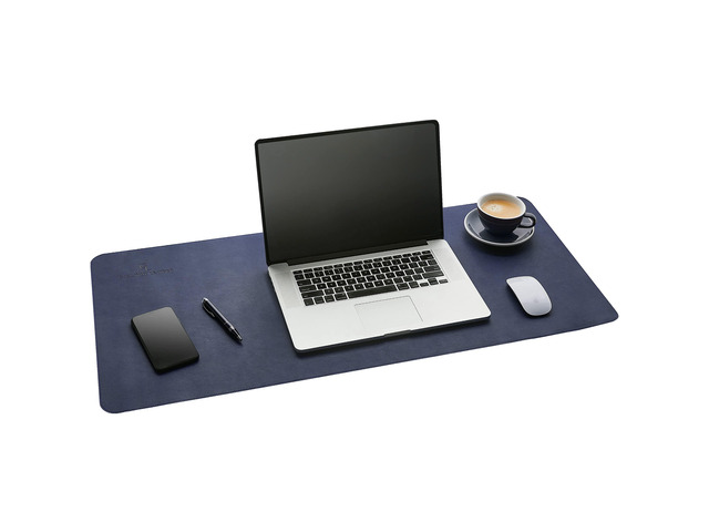 Desk Mat,Desk Writing Pad - Office Desk Pad, Large 36' x 17' Navy Blue, Desk Mats on Top of Desks, Gift Ready Elegant Computer Desk Mat Desk Cover...