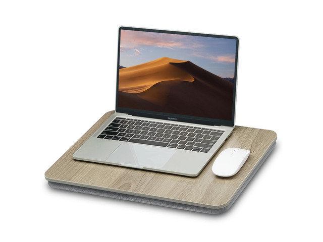 Portable Lap Laptop Desk with Pillow Cushion, Fits up to 15.6 inch Laptop, Lap Stand for Bed & Couch & Carpet, Book Tablet/Drawing Board/Computer...