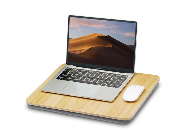 Portable Lap Laptop Desk with Pillow Cushion, Fits up to 15.6 inch Laptop, Lap Stand for Bed & Couch & Carpet, Book Tablet/Drawing Board/Computer...