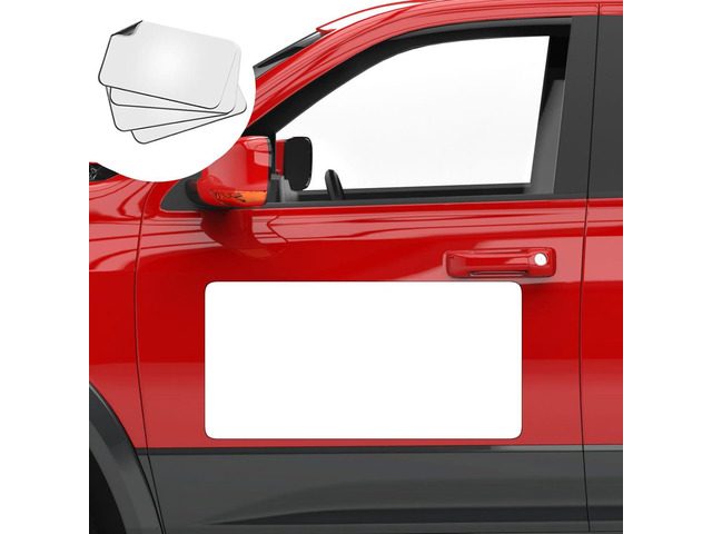 4 Pack Blank Car Door Magnet Sticker, Rounded Corners Magnetic Vehicle Sign, Perfect Magnet for Car to DIY Advertise Business and Cover Company...