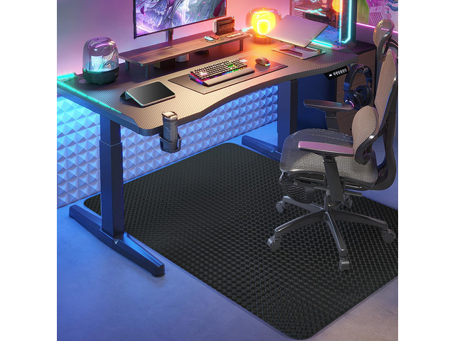 Gaming Chair Mat for Hardwood Floor, 55'×36' Chair Mat, Easy Glide Non-Slip Office Chair Mat for Rolling Chairs, Easy to Clean, Floor Protector,...