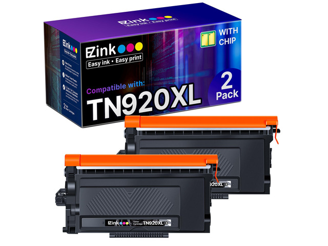 TN920XL Toner Cartridge for Brother TN920 for HL-L6210DW(2 Black with Chip) Compatible Replacement for Brother TN920 XL TN 920XL TN920XXL TN920UXXL...