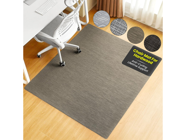 Office Chair Mat for Hardwood Floor, 45'x53' Heavy Duty Computer Chair Mat - Fast Flat & Smooth Glide - Non-Slip Desk Chair Floor Protector for...