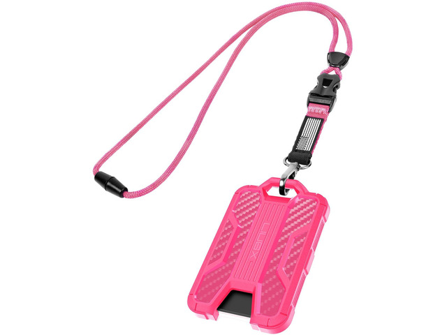Badge Holder with Breakaway Lanyard, Carbon Fiber-Texture, 6 Cards American Flag, Quick Release Detachable Buckle, Metal Clip, Heavy Duty ID Card...