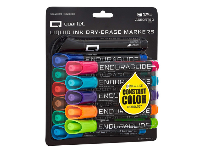 Dry Erase Markers, Whiteboard Markers, Chisel Tip, EnduraGlide, White Board Dry Erase Pens for Teachers, Home, School & Office Supplies, Assorted...