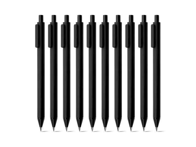 PURE Gel Pens Black Ink 0.7mm Medium Point 10 Pieces Set Quick Drying Aesthetic School Office Supplies Retractable Pens Low Center of Gravity